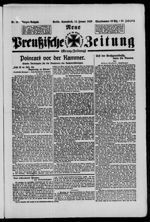 Neue preußische Zeitung vom 12.01.1929