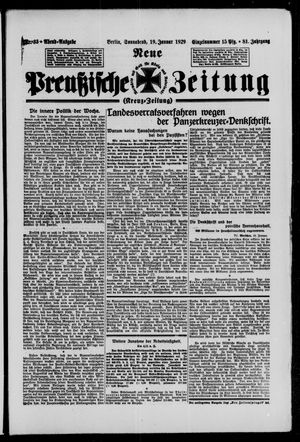 Neue preußische Zeitung vom 19.01.1929