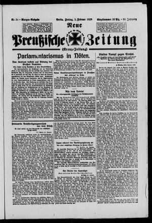 Neue preußische Zeitung vom 01.02.1929