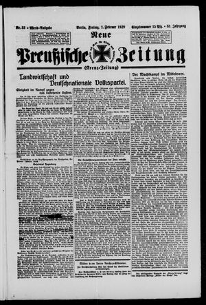 Neue preußische Zeitung vom 01.02.1929