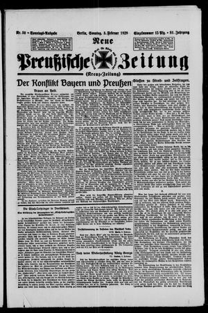Neue preußische Zeitung vom 03.02.1929