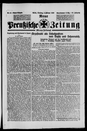 Neue preußische Zeitung vom 05.02.1929