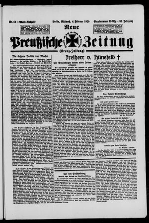 Neue preußische Zeitung vom 06.02.1929