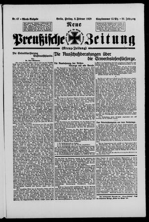 Neue preußische Zeitung vom 08.02.1929