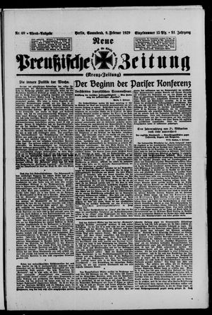 Neue preußische Zeitung vom 09.02.1929