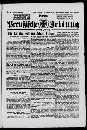 Neue preußische Zeitung vom 12.02.1929