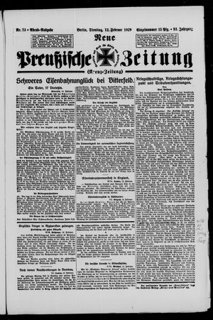 Neue preußische Zeitung vom 12.02.1929