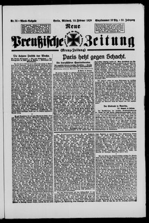 Neue preußische Zeitung vom 13.02.1929