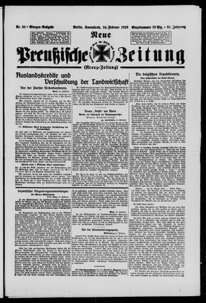 Neue preußische Zeitung vom 16.02.1929