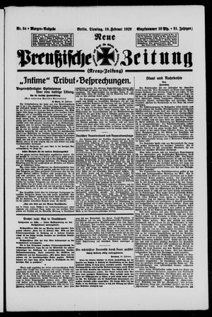 Neue preußische Zeitung vom 19.02.1929