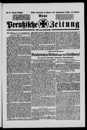 Neue preußische Zeitung on Feb 21, 1929