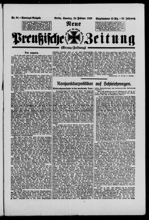 Neue preußische Zeitung vom 24.02.1929