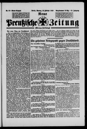Neue preußische Zeitung vom 25.02.1929
