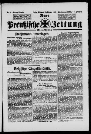 Neue preußische Zeitung vom 27.02.1929