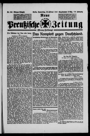 Neue preußische Zeitung vom 28.02.1929