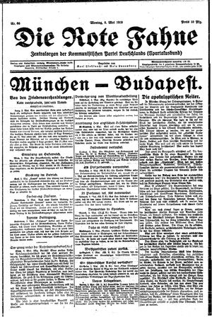 Die rote Fahne vom 05.05.1919