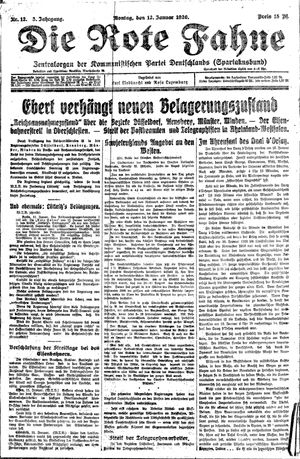 Die rote Fahne vom 12.01.1920