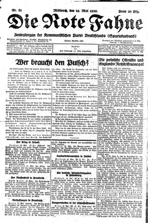 Die rote Fahne vom 19.05.1920