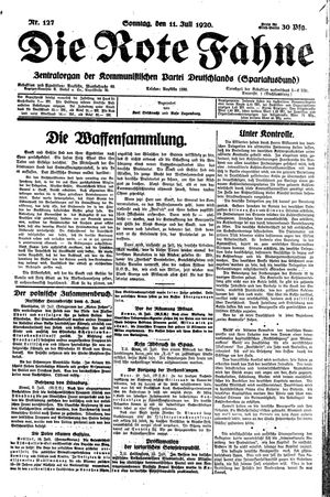 Die rote Fahne vom 11.07.1920