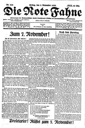 Die rote Fahne vom 05.11.1920