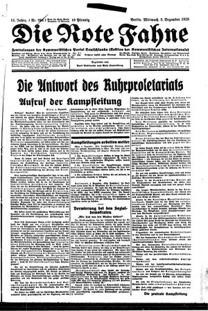 Die rote Fahne vom 05.12.1928