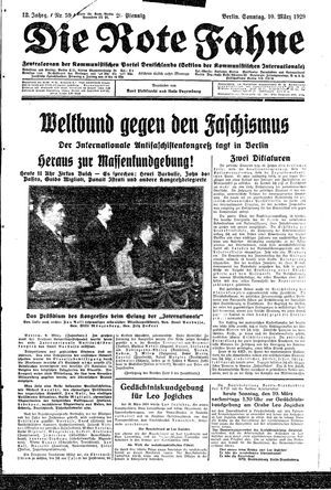 Die rote Fahne vom 10.03.1929