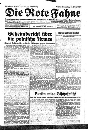 Die rote Fahne vom 14.03.1929
