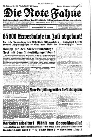 Die rote Fahne vom 14.08.1929