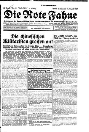 Die rote Fahne vom 24.08.1929