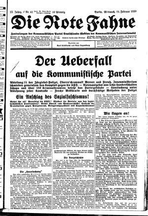 Die rote Fahne vom 19.02.1930
