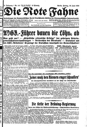 Die rote Fahne vom 20.06.1930