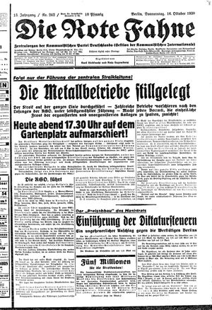 Die rote Fahne vom 16.10.1930