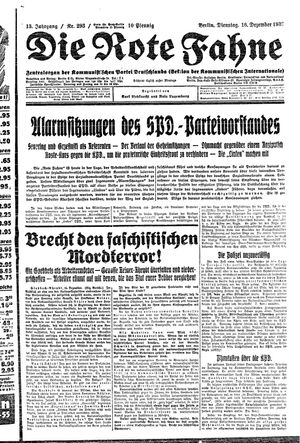 Die rote Fahne vom 16.12.1930