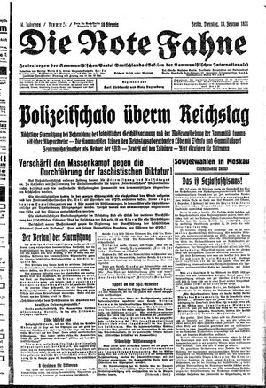 Die rote Fahne vom 10.02.1931