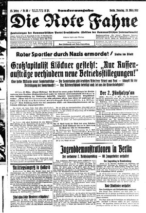 Die rote Fahne vom 29.03.1932