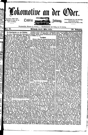 Lokomotive an der Oder on Mar 6, 1878