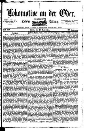 Lokomotive an der Oder on May 17, 1878