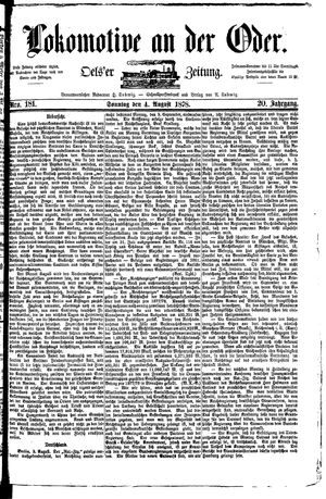 Lokomotive an der Oder on Aug 4, 1878