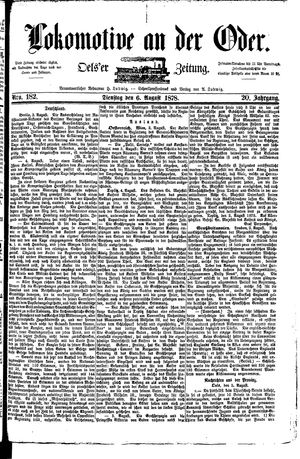 Lokomotive an der Oder on Aug 6, 1878