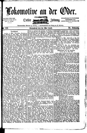 Lokomotive an der Oder vom 13.05.1882