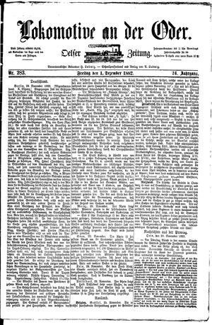 Lokomotive an der Oder vom 01.12.1882