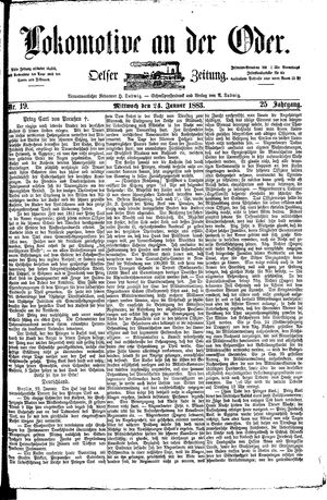 Lokomotive an der Oder on Jan 24, 1883