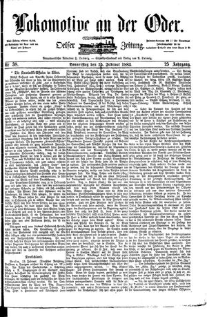 Lokomotive an der Oder on Feb 15, 1883