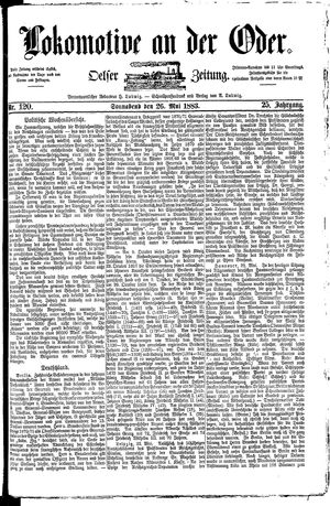 Lokomotive an der Oder on May 26, 1883