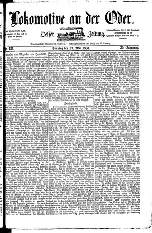 Lokomotive an der Oder on May 27, 1883