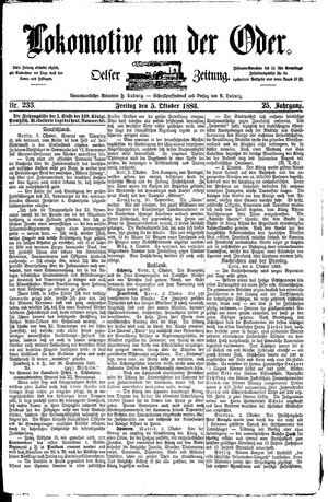 Lokomotive an der Oder on Oct 5, 1883