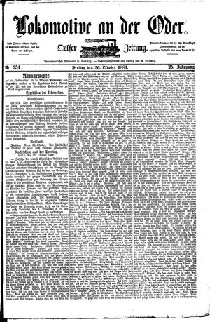 Lokomotive an der Oder vom 26.10.1883