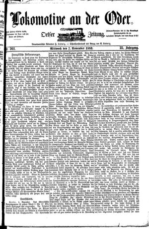 Lokomotive an der Oder on Nov 7, 1883