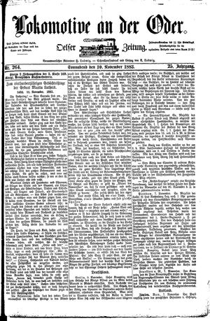 Lokomotive an der Oder on Nov 10, 1883