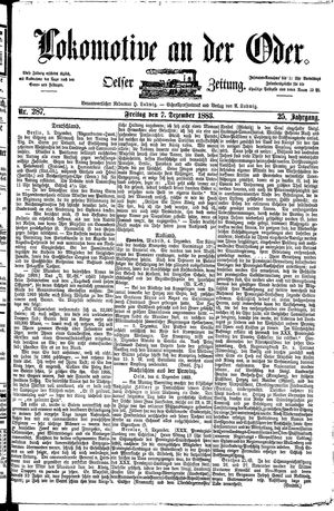 Lokomotive an der Oder on Dec 7, 1883